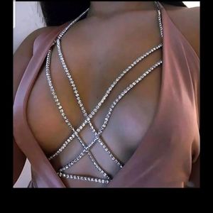 Rhinestone body harness